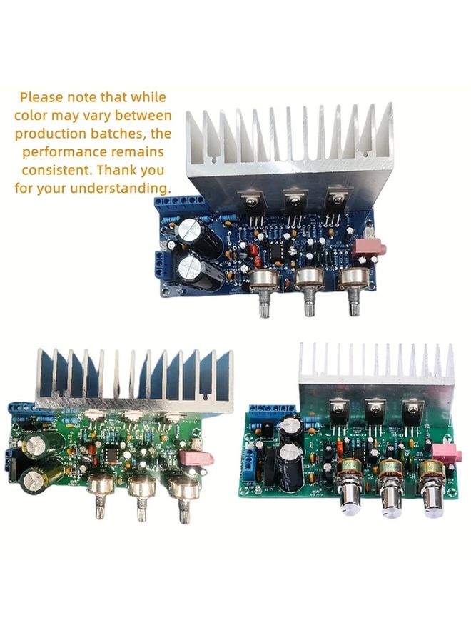 1pc 2 1 Channel Deep Bass Amplifier Board TDA2050 TDA2030 32W 18W Dual AC 9 15V - Image 1